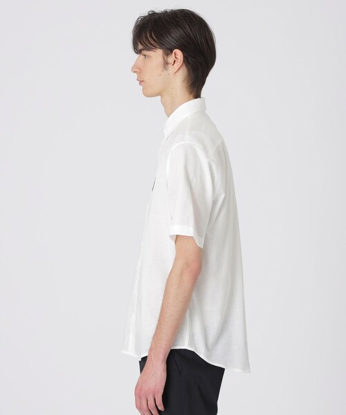 BLACK LABEL CRESTBRIDGE(ブラックレーベル・クレストブリッジ)の「コーギーワッペンハーフスリーブシャツ(シャツ/ブラウス・メンズ・オフホワイト/ブルー/ネイビー・XL/M/L/S)」の5枚目の写真