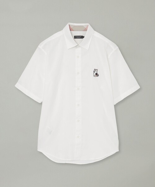 BLACK LABEL CRESTBRIDGE(ブラックレーベル・クレストブリッジ)の「コーギーワッペンハーフスリーブシャツ(シャツ/ブラウス・メンズ・オフホワイト/ブルー/ネイビー・XL/M/L/S)」の9枚目の写真