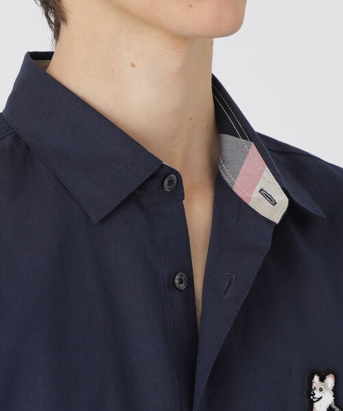 BLACK LABEL CRESTBRIDGE(ブラックレーベル・クレストブリッジ)の「コーギーワッペンハーフスリーブシャツ(シャツ/ブラウス・メンズ・オフホワイト/ブルー/ネイビー・XL/M/L/S)」の19枚目の写真