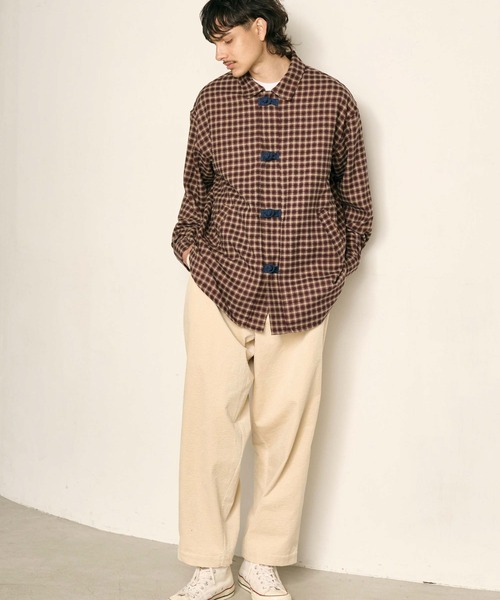 Kelen(ケレン)の「「KELEN MENS / ケレン メンズ」BRETON(シャツ/ブラウス・メンズ・ブラック/ブラウン/グレイッシュベージュ・42/38/40)」の4枚目の写真