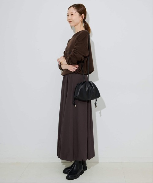SLOBE IENA(スローブイエナ)の「《追加4》SLOBE 3WAY スムース巾着バッグ(クラッチバッグ・レディース・ホワイト/ブラック/ベージュ系その他・FREE)」の10枚目の写真