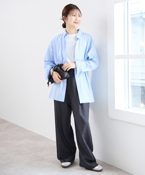 SLOBE IENA(スローブイエナ)の「《追加4》SLOBE 3WAY スムース巾着バッグ(クラッチバッグ・レディース・ホワイト/ブラック/ベージュ系その他・FREE)」の22枚目の写真