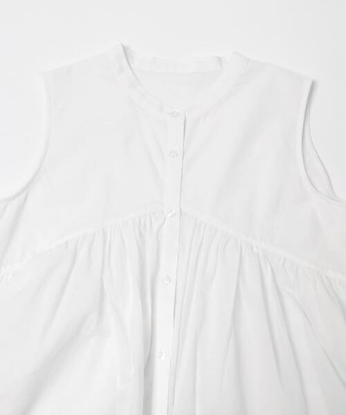 URBAN RESEARCH DOORS（アーバンリサーチドアーズ）の「『150サイズ』『親子リンク』コットンボイル切替ブラウス(KIDS)（シャツ/ブラウス・キッズ・オフホワイト/ブルー・150）」の10枚目の写真