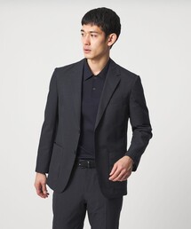 COOL DOTS プリント シングル 2ボタン テーラードジャケット UA COZY ウォッシャブル 2WAYストレッチ