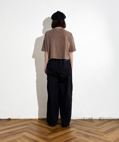 MAISON SELECT(メゾンセレクト)の「6C76 クロップド丈ウォッシュドカットソー(Tシャツ/カットソー・レディース・グレー/ブラック/ブラウン/ベージュ・FREE)」の17枚目の写真