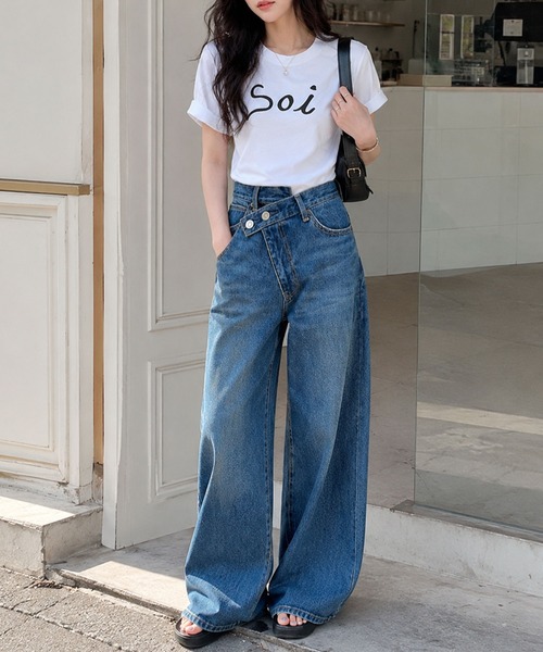 Soi(clothing)(ソイ クロージング)の「【Soi】アーチロゴきれい見えシルケットライクTシャツ(Tシャツ/カットソー・レディース・ホワイト/ブラック/ライトグレー・LARGE/SMALL/MEDIUM)」の10枚目の写真