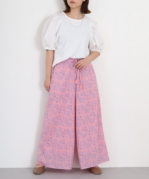 KILKI（キルキー）の「kilki 　ワイドイージーパンツ　シューズ（その他パンツ・レディース・ブルー系/ピンク系・FREE）」の13枚目の写真