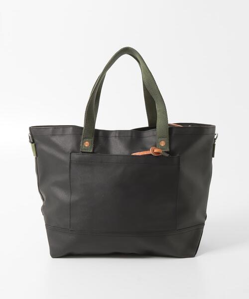 POLeR（ポーラー）の「POLER　WASABI&POLER Durable Tent Tote S（トートバッグ・メンズ・ブラック・ONE SIZE）」の4枚目の写真