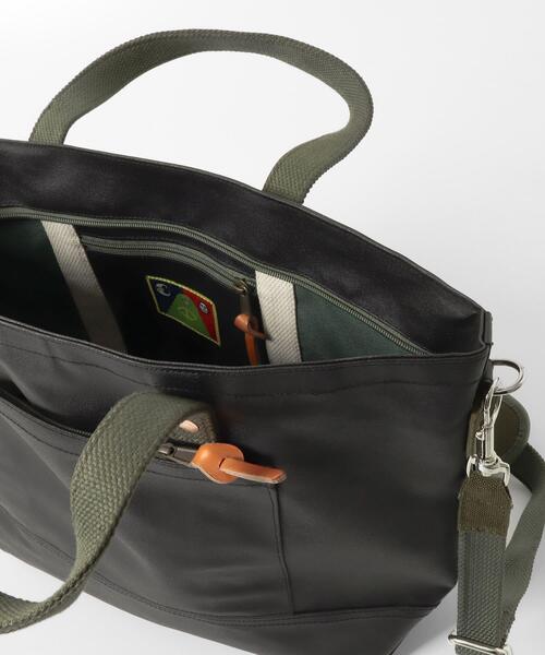 POLeR（ポーラー）の「POLER　WASABI&POLER Durable Tent Tote S（トートバッグ・メンズ・ブラック・ONE SIZE）」の5枚目の写真
