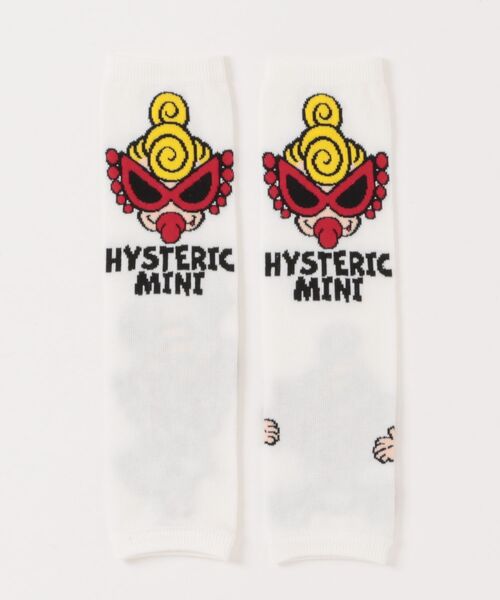 HYSTERIC MINI(ヒステリックミニ)の「STANDARD MINI レッグウォーマー(ソックス/靴下・キッズ・ブラック/ピンク/ホワイト・FREE)」の1枚目の写真