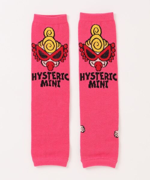 HYSTERIC MINI(ヒステリックミニ)の「STANDARD MINI レッグウォーマー(ソックス/靴下・キッズ・ブラック/ピンク/ホワイト・FREE)」の3枚目の写真