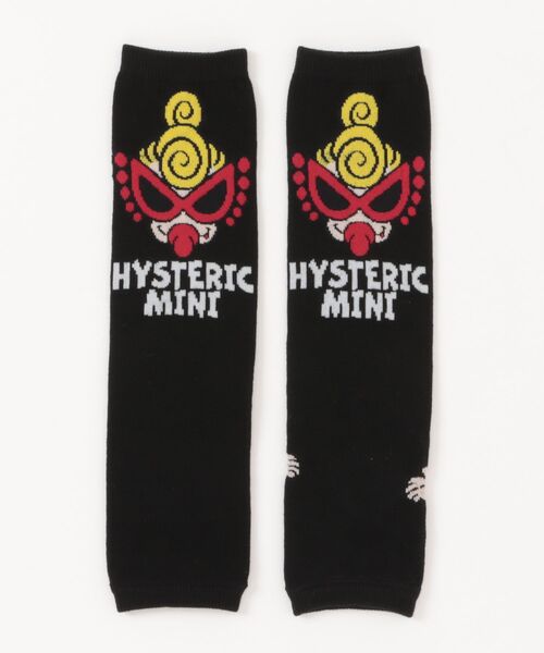 HYSTERIC MINI(ヒステリックミニ)の「STANDARD MINI レッグウォーマー(ソックス/靴下・キッズ・ブラック/ピンク/ホワイト・FREE)」の2枚目の写真