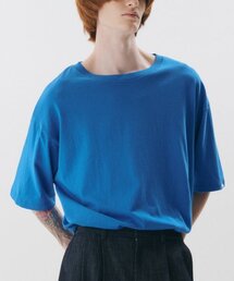ポップカラーシルケットコットンTシャツ_FLORIDA BLUE