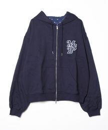 reversible zip hoodie