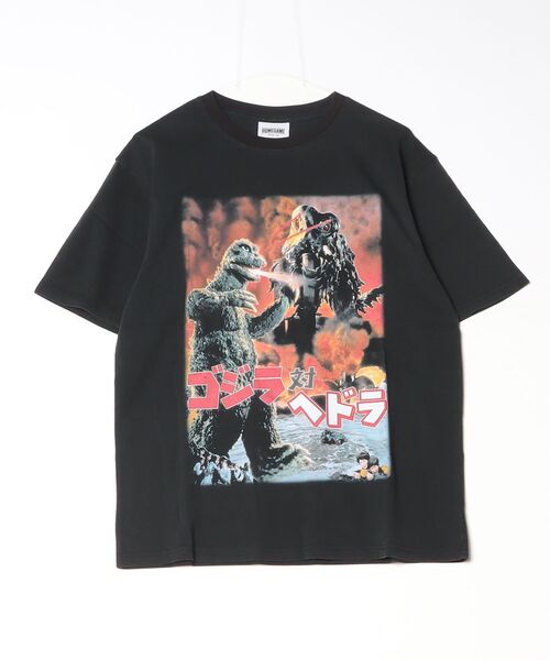 HOMEGAME（ホームゲーム）の「ゴジラ × ホームゲーム【HOMEGAME】半袖Tシャツ 1971 ゴジラ対ヘドラ TEE（Tシャツ/カットソー・メンズ・ブラック・MEDIUM/XX-LARGE/X-LARGE/LARGE）」の2枚目の写真