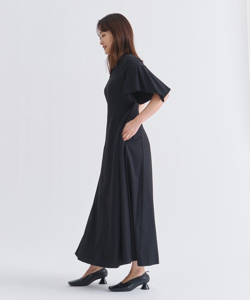 AKIRANAKA(アキラナカ)の「【AKIRANAKA/アキラナカ】Tamara drape sleeve dress BK(ワンピース・レディース・ブラック・1)」の6枚目の写真