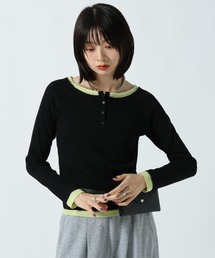 PAGEBOY | オフショルレイヤードヘンリー(Tシャツ/カットソー)