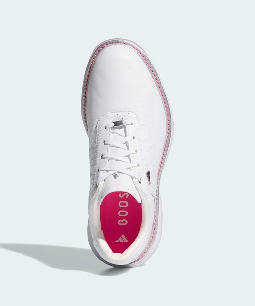 adidas(アディダス)の「MC70 スパイクレス ゴルフ / MC70 SPIKELESS GOLF【adidas Golf/アディダスゴルフ】(スニーカー・レディース・ホワイト×シルバー・22.5cm/23.5cm/24.5cm/25.5cm/23.0cm/24.0cm/25.0cm/26.0cm/22.0cm)」の2枚目の写真