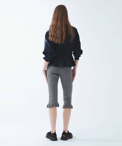 Ray BEAMS(レイビームス)の「ペプラム トラック ジャケット(ジャージ・レディース・ネイビー/ワイン・ONE SIZE)」の5枚目の写真