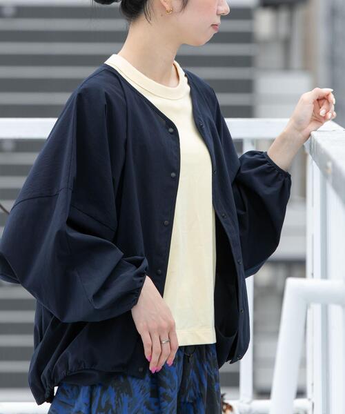 EKAL(エカル)の「『速乾/通気性』DOT AIR CARDIGAN(カーディガン/ボレロ・レディース・ネイビー/グレー/ブラック・ONE)」の3枚目の写真