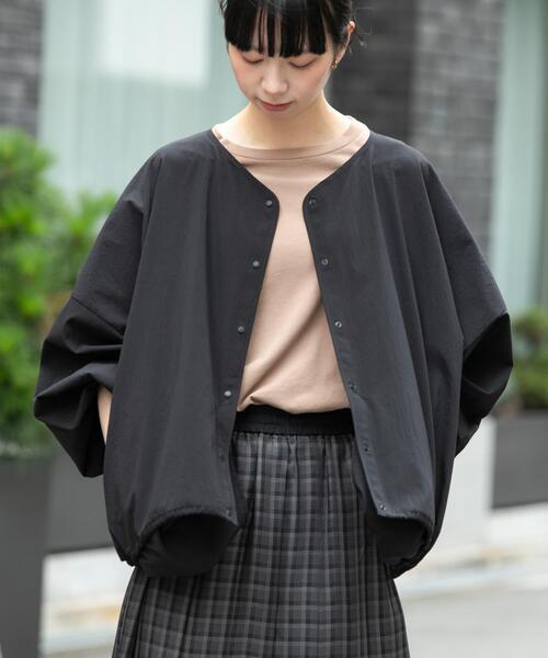 EKAL(エカル)の「『速乾/通気性』DOT AIR CARDIGAN(カーディガン/ボレロ・レディース・ネイビー/グレー/ブラック・ONE)」の1枚目の写真