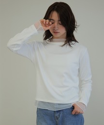 シアーレイヤード ロングTシャツ