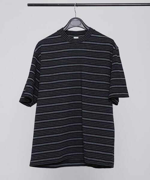 URBAN RESEARCH(アーバンリサーチ)の「ES.U BORDER SS T-SHIRTS(Tシャツ/カットソー・メンズ・ブラック系その他/グレー系その他・MEDIUM/LARGE/X-LARGE)」の1枚目の写真