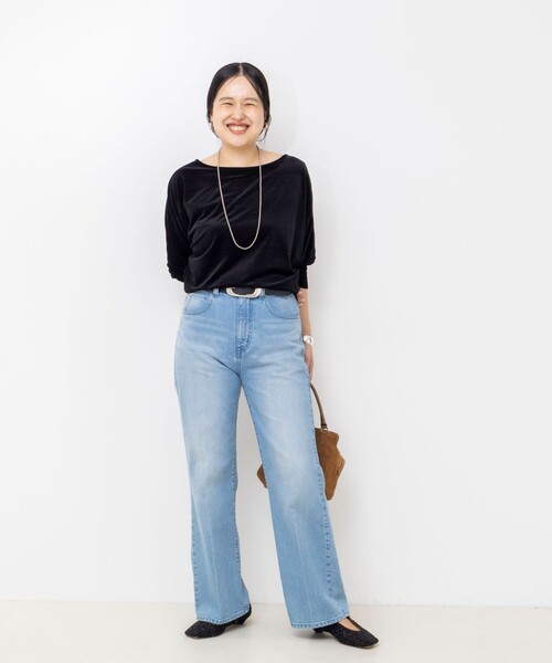 NOLLEY’S Sophi(ノーリーズソフィ)の「【BECシリーズ】ウォッシャブルベロアドルマン2WAYプルオーバー(Tシャツ/カットソー・レディース・ブラック/サーモンピンク/カーキ・38)」の22枚目の写真