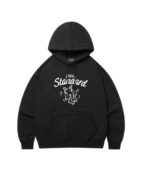 1989STANDARD(1989スタンダード)の「HAPPY CAT フードパーカー (STHSTD-0267)(パーカー・メンズ・ライトグレー/オートミール/ブラック/ネイビー/バーガンディー/ダークグレー・X-LARGE/MEDIUM/LARGE)」の1枚目の写真