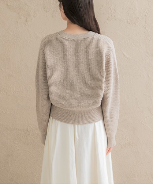 URBAN RESEARCH ROSSO WOMEN(アーバンリサーチ ロッソ)の「『WEB限定』ラメニットカーディガン+スカートセット(カーディガン/ボレロ・レディース・ブラック系その他/ベージュ系その他・FREE)」の13枚目の写真