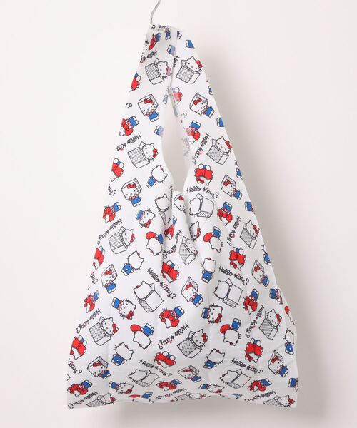 sanrio(サンリオ)の「〈SANRIO/サンリオ〉ハローキティ My name is… コンパクトエコバッグナスカン付 EKB7(エコバッグ/サブバッグ・レディース・ホワイト・ONE SIZE)」の7枚目の写真