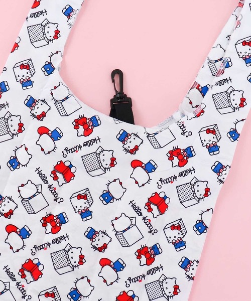 sanrio(サンリオ)の「〈SANRIO/サンリオ〉ハローキティ My name is… コンパクトエコバッグナスカン付 EKB7(エコバッグ/サブバッグ・レディース・ホワイト・ONE SIZE)」の3枚目の写真