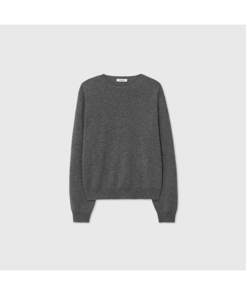 LOOKAST(ルックキャスト)の「カシミヤ エッセンシャル ラウンドネック ニット / CASHMERE ESSENTIAL ROUND NECK KNIT_5colors(ニット/セーター・レディース・ダークブラウン/チャコールグレー/ミント/ブラック/アイボリー・ONE)」の3枚目の写真
