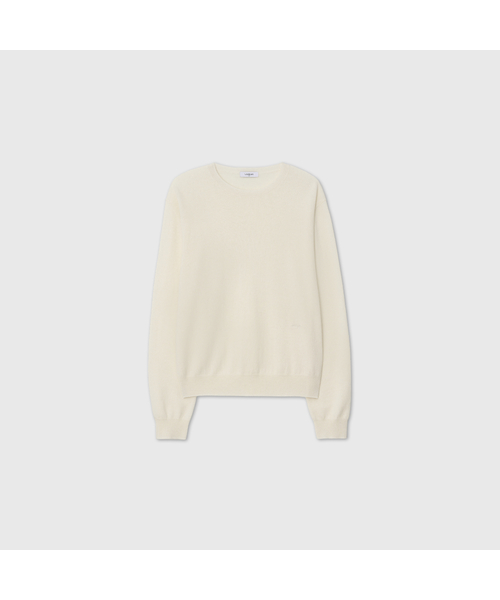 LOOKAST(ルックキャスト)の「カシミヤ エッセンシャル ラウンドネック ニット / CASHMERE ESSENTIAL ROUND NECK KNIT_5colors(ニット/セーター・レディース・ダークブラウン/チャコールグレー/ミント/ブラック/アイボリー・ONE)」の1枚目の写真