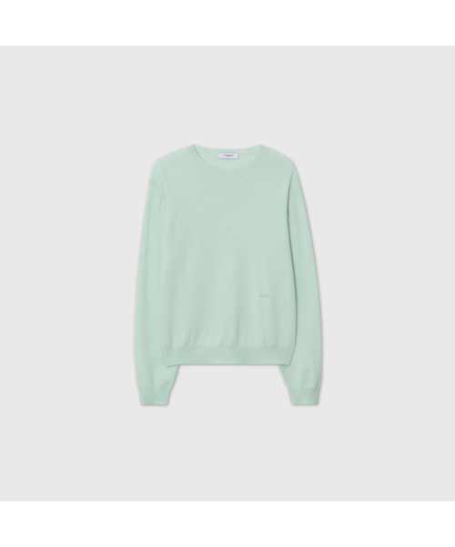 LOOKAST(ルックキャスト)の「カシミヤ エッセンシャル ラウンドネック ニット / CASHMERE ESSENTIAL ROUND NECK KNIT_5colors(ニット/セーター・レディース・ダークブラウン/チャコールグレー/ミント/ブラック/アイボリー・ONE)」の5枚目の写真