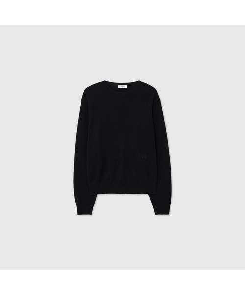 LOOKAST(ルックキャスト)の「カシミヤ エッセンシャル ラウンドネック ニット / CASHMERE ESSENTIAL ROUND NECK KNIT_5colors(ニット/セーター・レディース・ダークブラウン/チャコールグレー/ミント/ブラック/アイボリー・ONE)」の2枚目の写真