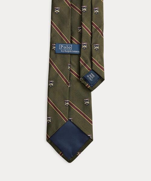 POLO RALPH LAUREN(ポロ ラルフ ローレン)の「ストライプド シルク レップ クラブ ネクタイ(ネクタイ・メンズ・グリーン系1・ONE)」の5枚目の写真
