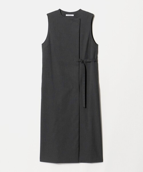 BEAUTY&YOUTH UNITED ARROWS(ビューティーアンドユースユナイテッドアローズ)の「ベルト 2WAY ワンピース 防シワ(ワンピース・レディース・ダークグレー/モカ・S/XS/M)」の2枚目の写真