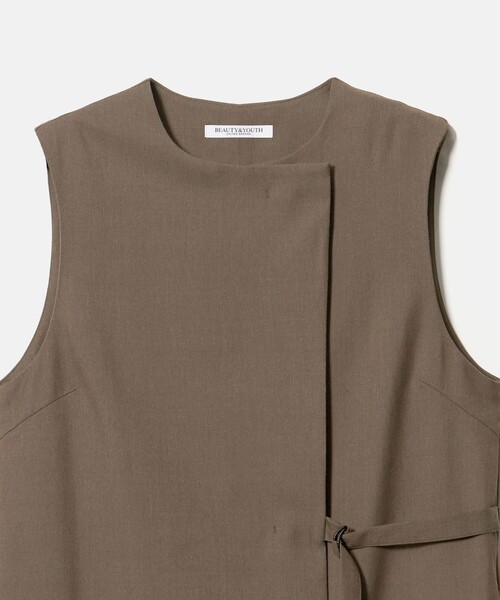 BEAUTY&YOUTH UNITED ARROWS(ビューティーアンドユースユナイテッドアローズ)の「ベルト 2WAY ワンピース 防シワ(ワンピース・レディース・ダークグレー/モカ・S/XS/M)」の9枚目の写真