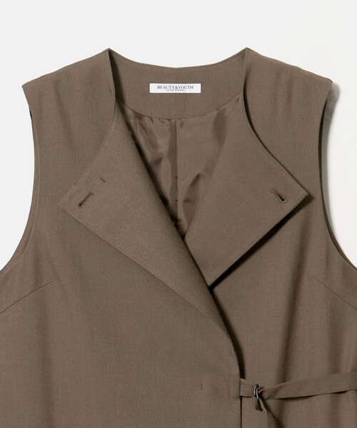 BEAUTY&YOUTH UNITED ARROWS(ビューティーアンドユースユナイテッドアローズ)の「ベルト 2WAY ワンピース 防シワ(ワンピース・レディース・ダークグレー/モカ・S/XS/M)」の11枚目の写真