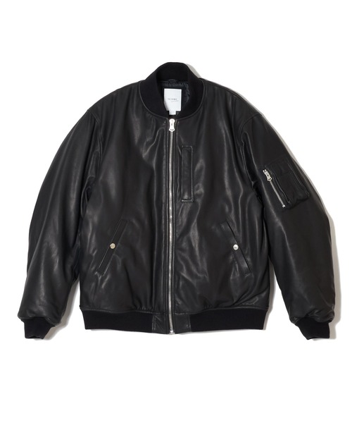 CRIMIE(クライミー)の「SHEEP LEATHER MA1 BOMBER JACKET(MA-1・メンズ・ブラック・XXL/XL/L/M/S)」の3枚目の写真