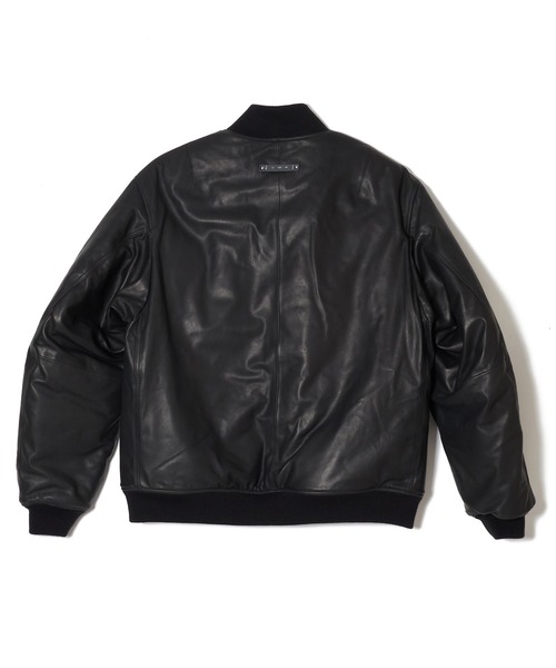 CRIMIE(クライミー)の「SHEEP LEATHER MA1 BOMBER JACKET(MA-1・メンズ・ブラック・XXL/XL/L/M/S)」の4枚目の写真