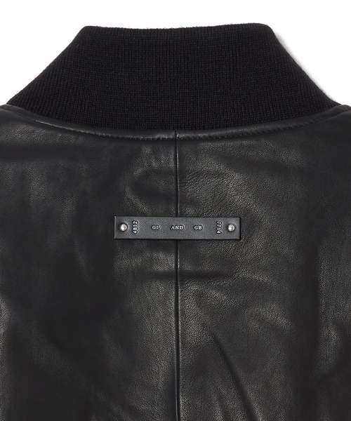 CRIMIE(クライミー)の「SHEEP LEATHER MA1 BOMBER JACKET(MA-1・メンズ・ブラック・XXL/XL/L/M/S)」の7枚目の写真
