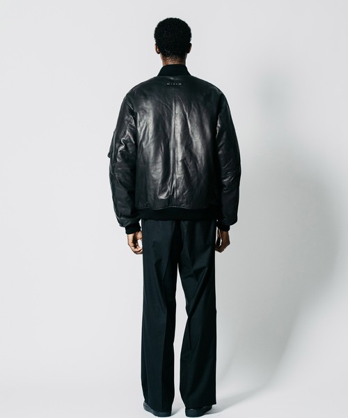 CRIMIE(クライミー)の「SHEEP LEATHER MA1 BOMBER JACKET(MA-1・メンズ・ブラック・XXL/XL/L/M/S)」の12枚目の写真