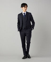 スリーピーススーツ」に該当するブルー・ネイビー/青色系のメンズ