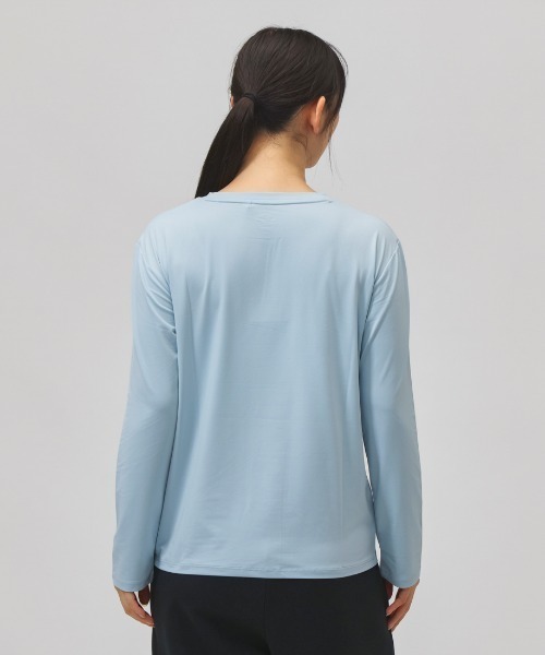 OAKLEY(オークリー)の「オークリー OAKLEY RADIANT ELLIPSE L/S TEE 12.0(Tシャツ/カットソー・レディース・ブラック/サックスブルー・L/M)」の3枚目の写真