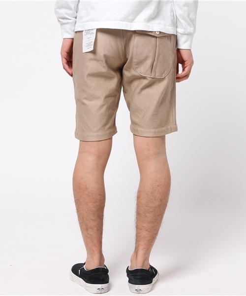 BHY-biography(ビーエイチワイバイオグラフィー)の「SWEAT TWILL CHINO SHORTS/スウェットツイルチノショートパンツ(デニムパンツ・メンズ・カーキ/オリーブ・48/46/44)」の7枚目の写真