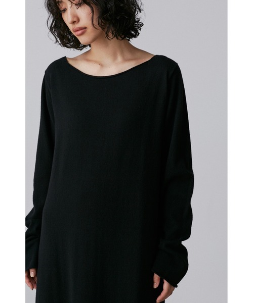 YLEVE(イレーヴ)の「YLEVE / WOOL CASHMERE KN OP(ワンピース・レディース・ブラック/グレー・1)」の9枚目の写真