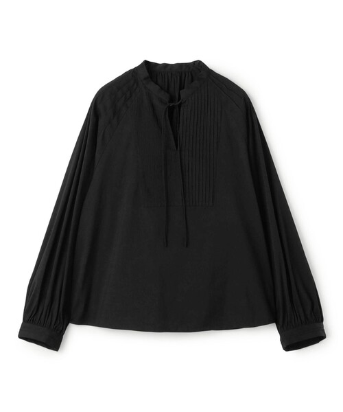 TOMORROWLAND collection(トゥモローランドコレクション)の「ハイパワーストレッチブロード ピンタックブラウス(シャツ/ブラウス・レディース・ブラック/ホワイト・36)」の1枚目の写真