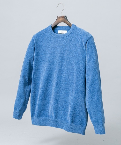 URBAN RESEARCH ROSSO MEN(アーバンリサーチロッソメン)の「『XLサイズあり/マシンウォッシャブル』モールクルーネックニット(ニット/セーター・メンズ・チャコールグレー/ブルー/アイボリー/ネイビー/ブラック/レッド系その他・LARGE/MEDIUM/X-LARGE)」の5枚目の写真